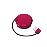 Belkin F4U006-RED 4 Port Travel USB Hub in Red