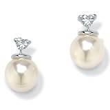 Sim. Pearl Silver Earrings