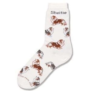 Buy For Bare Feet Sheltie Poses Socks by For Bare Feet