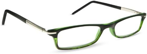 Cinzia Optical Optimist Reading Glasses - Black/Green - Strength +3.0