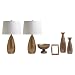 Alexis 6 Piece Accessory Package in Gold Leaf