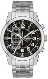 Bulova Marine Star Titanium Bracelet Black Dial Men's watch #96A116