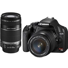 Canon EOS Rebel T1i 500D Digital SLR Kit w EF-S 18-55mm f 3 5-5 6 IS Lens Canon EF-S 55-250mm f 4-5 6 IS Autofocus Lens