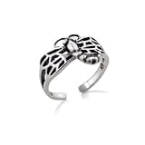 Filigree Winged Dragonfly Sterling Silver Toe Ring or Childs Adjustable Ring