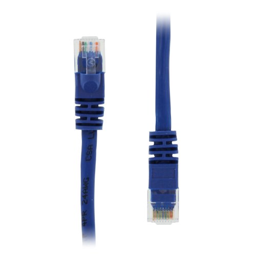 6 FT RJ45 CAT (6E) 550MHZ MOLDED ETHERNET NETWORK PATCH CABLE - BLUE - Lifetime Warranty