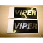 (2) VIPER Warning Stickers. Car Alarm Security System Decals