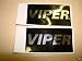 (2) VIPER Warning Stickers. Car Alarm Security System Decals