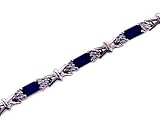 14K 4.15 CTW Sapphire & Diamond Knot Bracelet