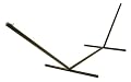 Hatteras L-STBRTX Tri-Beam Bronze Steel Hammock Stand