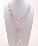 BG Light Pink Crystal and Pearl Necklace