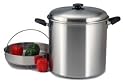 Precise Heat 30-Quart "Waterless" Stockpot with Steamer Basket
