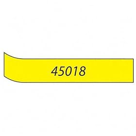 D1 Tape Cartridge For Electronic Label Makers, 1 2W, Black On Yellow by 