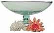 Clear Spanish Large Recycled Glass Fruit Compote 15.25"D