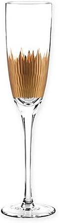 QualiaLava Champagne Flutes in Gold | 9oz. (Set of 4)