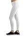 TWINTH Womens Active Wear Running Capri Legging White X-Small