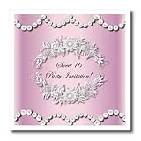 Sweet 16 Party Invitation - 6x6 Iron On Heat Transfer For White Material