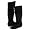 Michael Antonio Skull Knee-High Boots 6 Black
