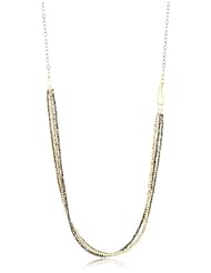 Robindira Unsworth "Kamari" Triple Strand Pyrite Necklace