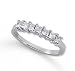Palladium 7 Stone 3/4Ct Diamond Anniversary Band