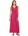IZOD Women's Sleeveless Shirred V-Neck Maxi Dress
