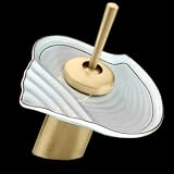 Faucets Antique Brass, 7 inch Waterfall Faucet, Conk Shell Disk