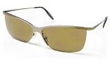 Porsche Design Sunglasses P2002 C Brushed Antique Gold Frame with Brown Gold Mirrored Polycarbonate Lenses