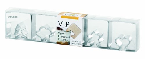 Birkmann 143227 Ausstechformen V.I.P. I, 4-er Set, 6 cm, edelstahl Preisvergleich