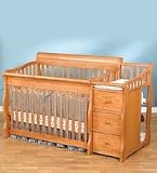 Simplicity Ellis Crib 'n Changer Combo in Honey
