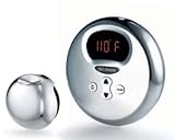 Mr Steam MSETEMPORD-SN Satin Nickel MS eTempo Round In-Shower Control and Matching Steamhead with 30