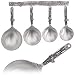 Tin Woodsman Pewter Measuring Cup Set with Pewter Display Strip, Dragonfly
