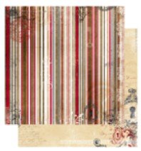 Stripe 12X12 Timepiece Collection Paper (Bo Bunny) 