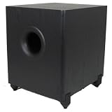 New Black 500 Watt Surround Sound HD Home Theater Powered Down Firing Active Subwoofer RT500D