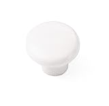 Laurey 34642 1-1/4-Inch Diameter Plastic Knob, White