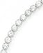 18k White Gold Over Sterling Silver Cubic Zirconia Bracelet