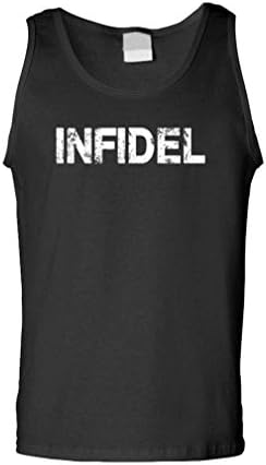 GRUNGE INFIDEL america usa military soldier - Mens Tank Top, L, Black