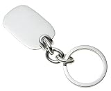 Sterling Silver Rectangular Keychain by Zina