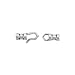 Sterling Silver 3 mm Crimp Cord Ends (3 PCS.)