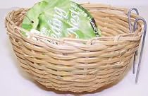 Prevue Pet Products Canary Bamboo Bird Nest 3in diameter