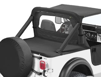 Bestop 80007-15 Sport Bar Covers Black Denim for Jeep
