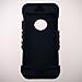 Rubberized Honey Metallic Gray Rigid Plastic Snap-on on Black Skin KoolKase Rocker 2 in 1 Hybrid Case Cover For Apple iPhone 5s, Apple iPhone 5 New in Retail Package