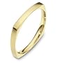 2.5mm Square Style 14 Karat Yellow Gold Wedding Band Ring - 6