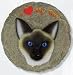   - SIAMESE CATS Garden STEPPING STONE or PLAQUE New!