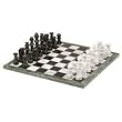 18" Marble Black and White Chess Set