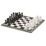 18" Marble Black and White Chess Set