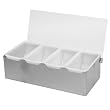 Excellante Stainless Steel 4 Compartment Condiment Dispenser