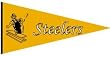 Pittsburgh Steelers Throwback Wool Pennant - SET OF 6 - Sports Merchandise