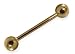 14kt Gold Tongue Barbell
