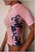 Women's UV Rash Guard Shirt - Pink Plumeria