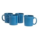 Fiesta Peacock 570 12-Ounce Java Mugs, Set Of 4