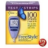 Therasense Freestyle Free Style Flash Test Strips, 100/Box